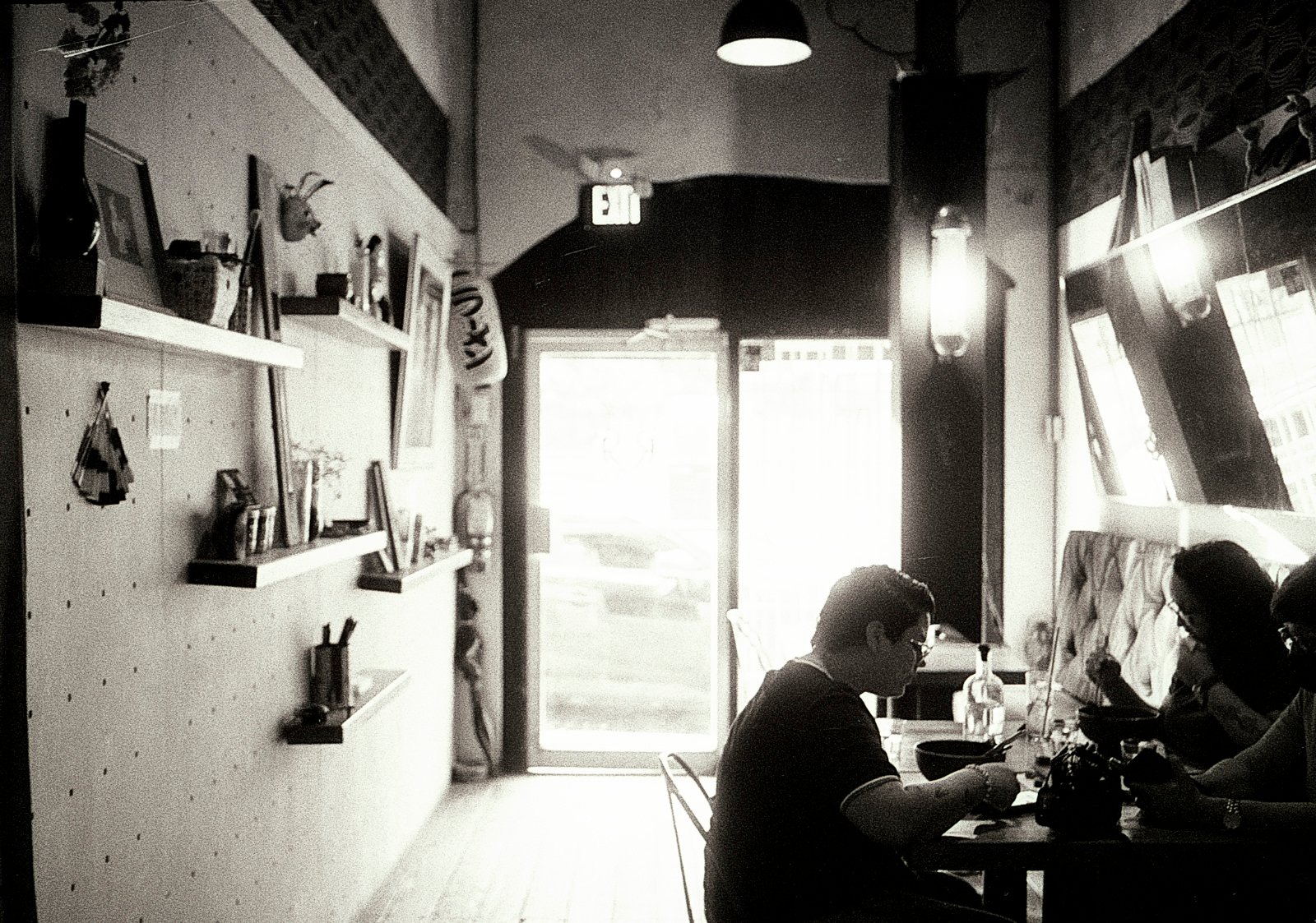 B&W image of a Ramen Shop